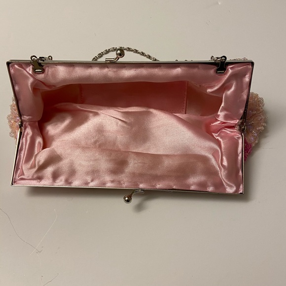 Pink Sequin Mini Clutch Bag - Picture 9 of 14